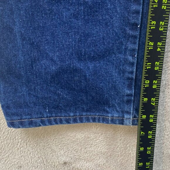 Dickies Men's Work Jeans 35x28 Hemmed Straight Flame-Resistant FR Blue Denim Wor - Picture 6 of 16